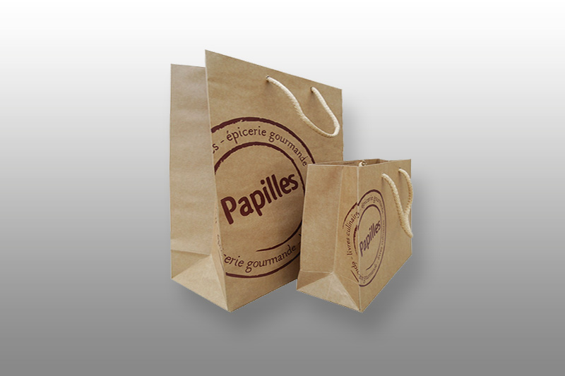 Sacs papier kraft luxe